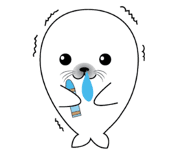 Crayon & seal sticker #12193831