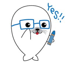 Crayon & seal sticker #12193837