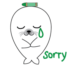 Crayon & seal sticker #12193841