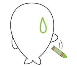 Crayon & seal sticker #12193843