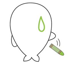 Crayon & seal sticker #12193843