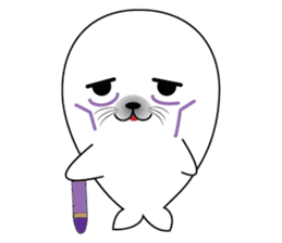 Crayon & seal sticker #12193846