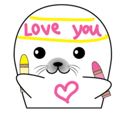 Crayon & seal sticker #12193848