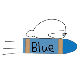 Crayon & seal sticker #12193850