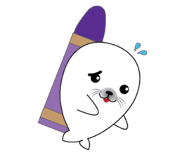 Crayon & seal sticker #12193853