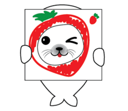 Crayon & seal sticker #12193857
