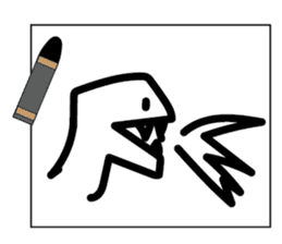 Crayon & seal sticker #12193867