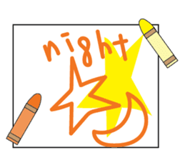 Crayon & seal sticker #12193868