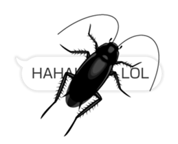 Cockroach moving 2 (English) sticker #12193950