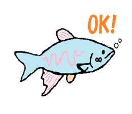 Creatures of the river sticker #12194322
