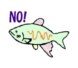 Creatures of the river sticker #12194323