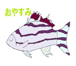 Creatures of the river sticker #12194329