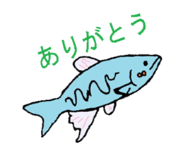 Creatures of the river sticker #12194341