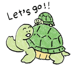 Daily life of the tortoise sticker #12195150