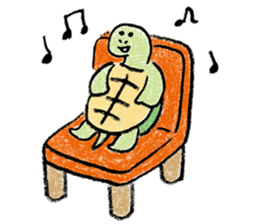Daily life of the tortoise sticker #12195161