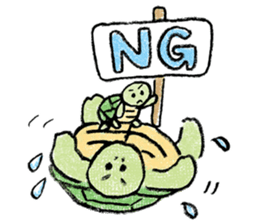 Daily life of the tortoise sticker #12195165