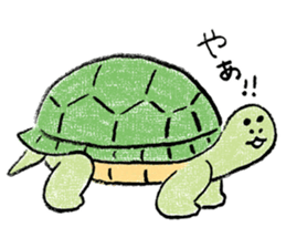 Daily life of the tortoise sticker #12195182