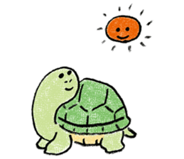 Daily life of the tortoise sticker #12195185