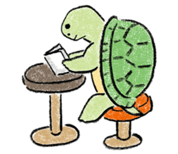 Daily life of the tortoise sticker #12195188