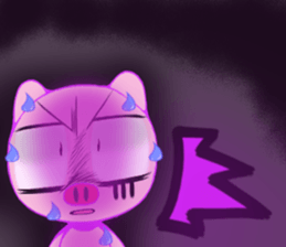 pig comics style Many are frustrated sticker #12196191