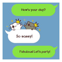 Fab Cat in Sassy Balloons