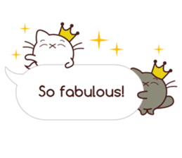 Fab Cat in Sassy Balloons sticker #12196408