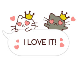 Fab Cat in Sassy Balloons sticker #12196415