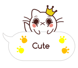 Fab Cat in Sassy Balloons sticker #12196440