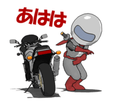 Rider ninja animation sticker #12196582