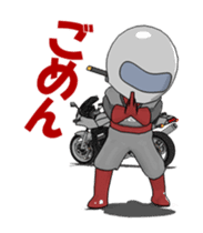 Rider ninja animation sticker #12196584