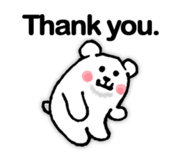 funny-funny polar bear (ENG) sticker #12196710