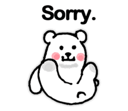 funny-funny polar bear (ENG) sticker #12196712