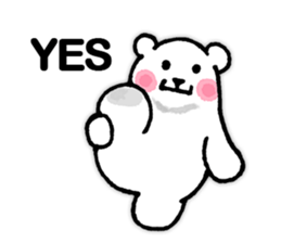 funny-funny polar bear (ENG) sticker #12196714