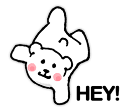 funny-funny polar bear (ENG) sticker #12196716