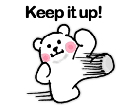 funny-funny polar bear (ENG) sticker #12196722