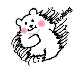 funny-funny polar bear (ENG) sticker #12196724