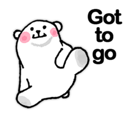 funny-funny polar bear (ENG) sticker #12196727