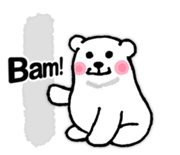 funny-funny polar bear (ENG) sticker #12196729