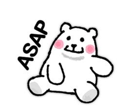 funny-funny polar bear (ENG) sticker #12196731