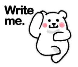 funny-funny polar bear (ENG) sticker #12196740