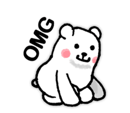 funny-funny polar bear (ENG) sticker #12196741