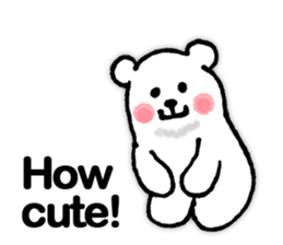 funny-funny polar bear (ENG) sticker #12196742
