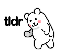 funny-funny polar bear (ENG) sticker #12196743