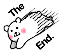 funny-funny polar bear (ENG) sticker #12196749