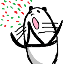 (Wordless)A Panda is so Soccer fan sticker #12196914