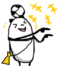 (Wordless)A Panda is so Soccer fan sticker #12196916