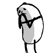 (Wordless)A Panda is so Soccer fan sticker #12196920