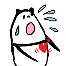 (Wordless)A Panda is so Soccer fan sticker #12196927