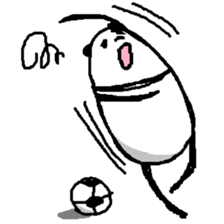 (Wordless)A Panda is so Soccer fan sticker #12196929