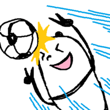 (Wordless)A Panda is so Soccer fan sticker #12196933